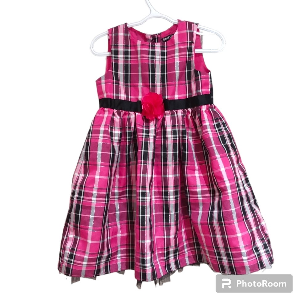 GEORGE Girls Pink Tartan Tulle Dress